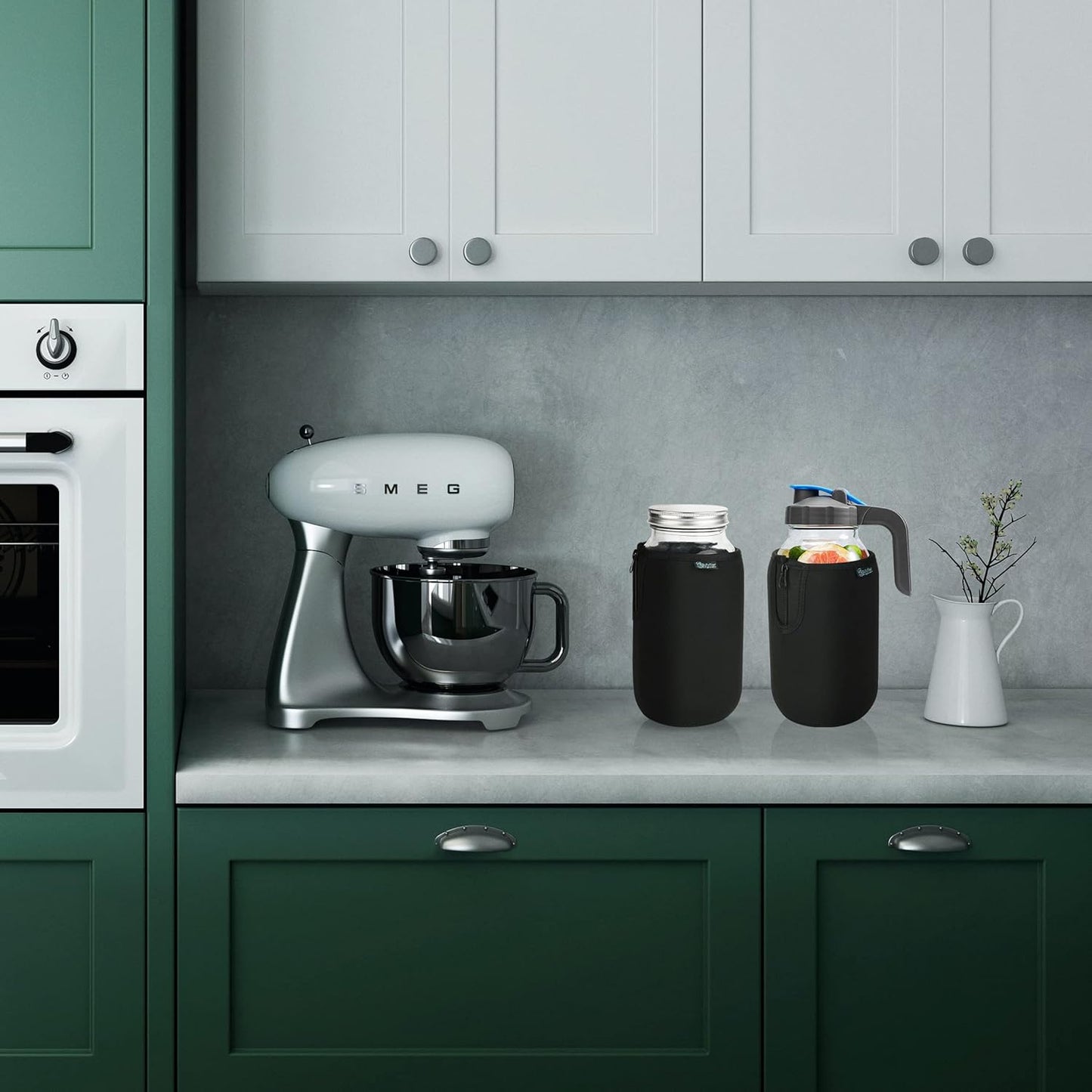 Blackout Sleeve for Beautyflier Wide Mouth Mason Jars 64oz - 4 Pack