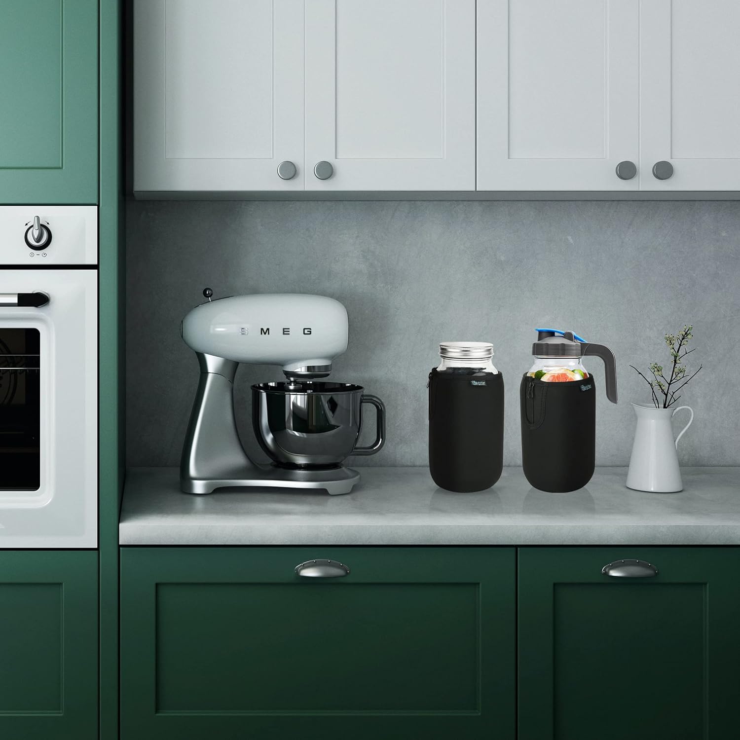 Blackout Sleeve for Beautyflier Wide Mouth Mason Jars 64oz - 4 Pack