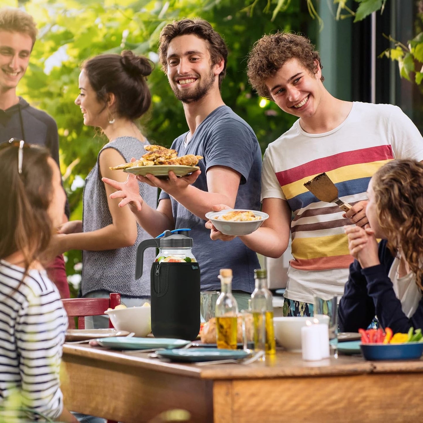 Blackout Sleeve for Beautyflier Wide Mouth Mason Jars 64oz - 4 Pack