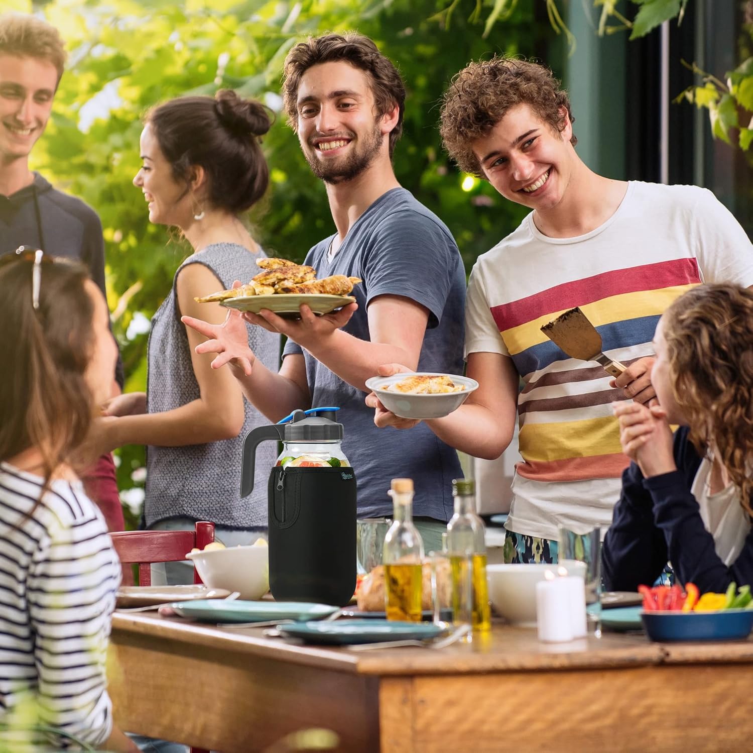 Blackout Sleeve for Beautyflier Wide Mouth Mason Jars 64oz - 4 Pack