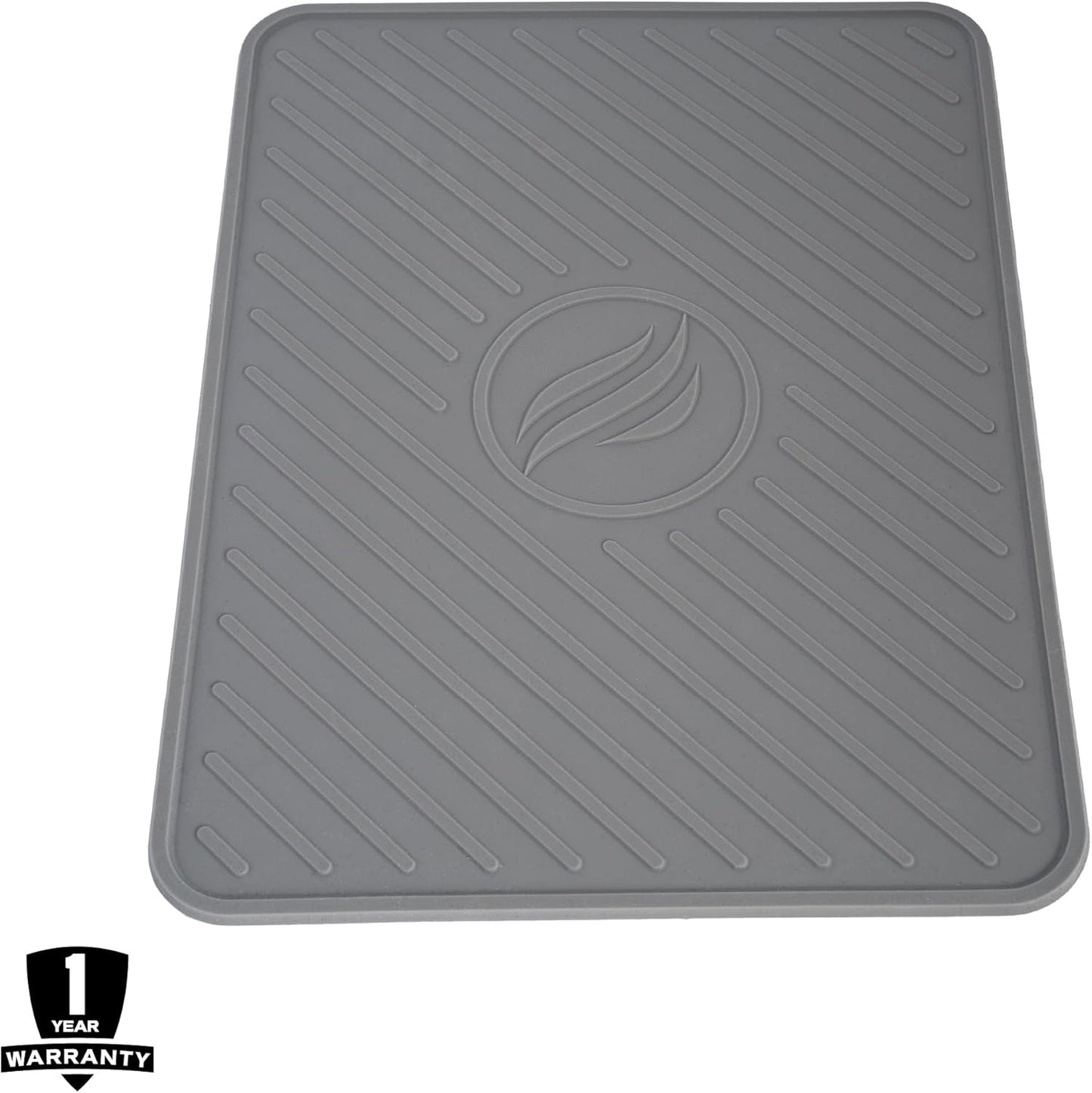 Blackstone 4222 Large Griddle Spatula Mat with Spoon Drip Pad & Utensil Holder - Heat Resistant & Non Slip Silicone for Kitchen & Countertop (9.25" x 12.2")