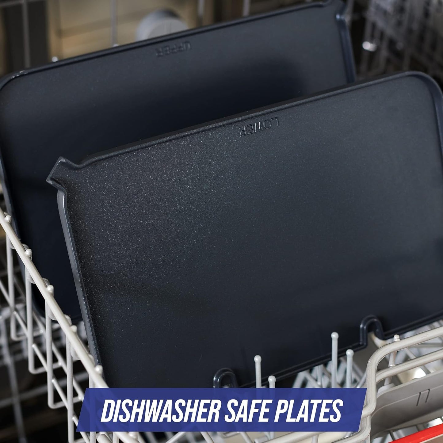 Blue Diamond Ceramic Nonstick Electric Sizzle Griddle with Removable Plates and Adjustable Temperature Control