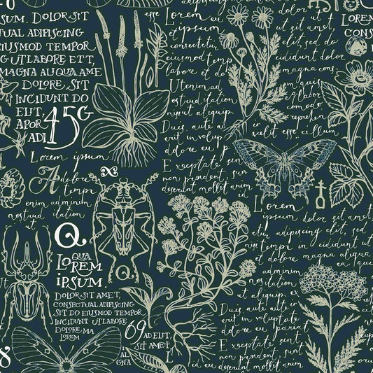 Blue Floral Peel and Stick Wallpaper 16.1''X118'' Removable Self-Adhesive Decorative Liner Roll