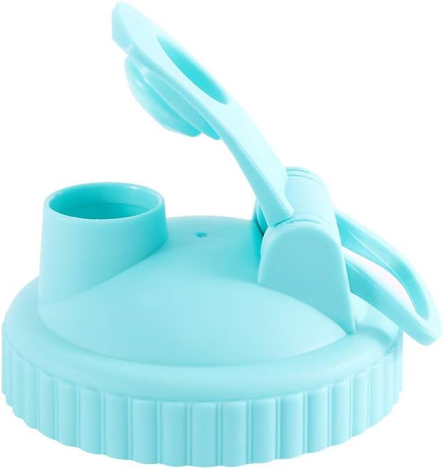 Blue Leak Proof Wide Mouth Mason Jar Lid - Recyclable Plastic Canning Cap for Home Storage