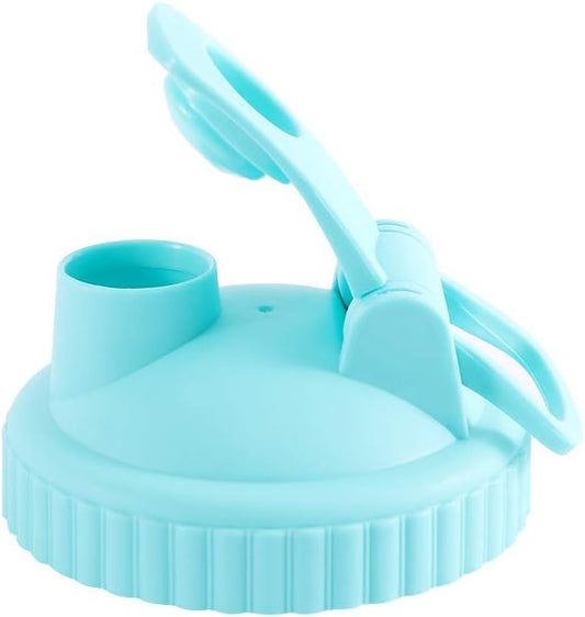 Blue Leak Proof Wide Mouth Mason Jar Lid - Recyclable Plastic Canning Cap for Home Storage