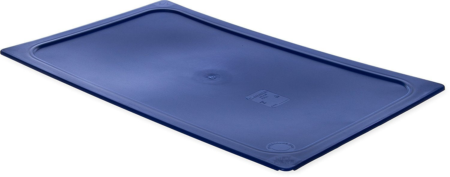 Blue Polyethylene Smart Lid for Full-Size Food Pans - Ideal for Catering, Buffets, and Restaurants by Carlisle FoodService Products
