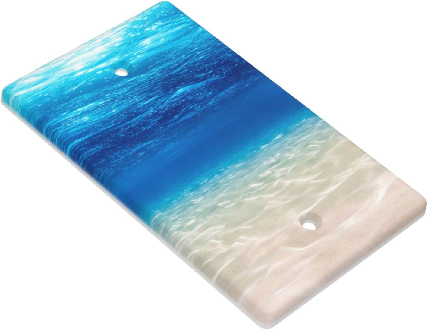 Blue Sea Decorative Wall Plate Cover for 1 Gang Switch - No Device, Lightswitch Faceplate Standard Size