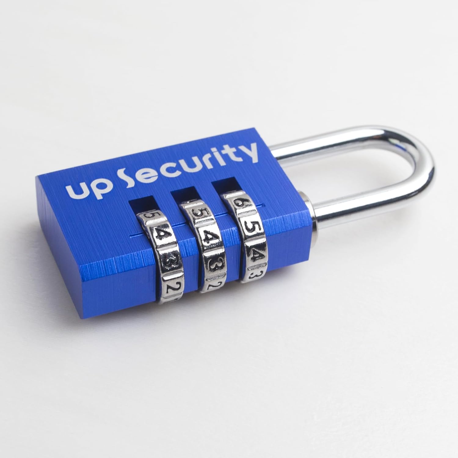 Blue Waterproof 3 Digit Small Padlock with Resettable Password for Gym Locker/Luggage/Gate/Case/Toolbox. - WildKart