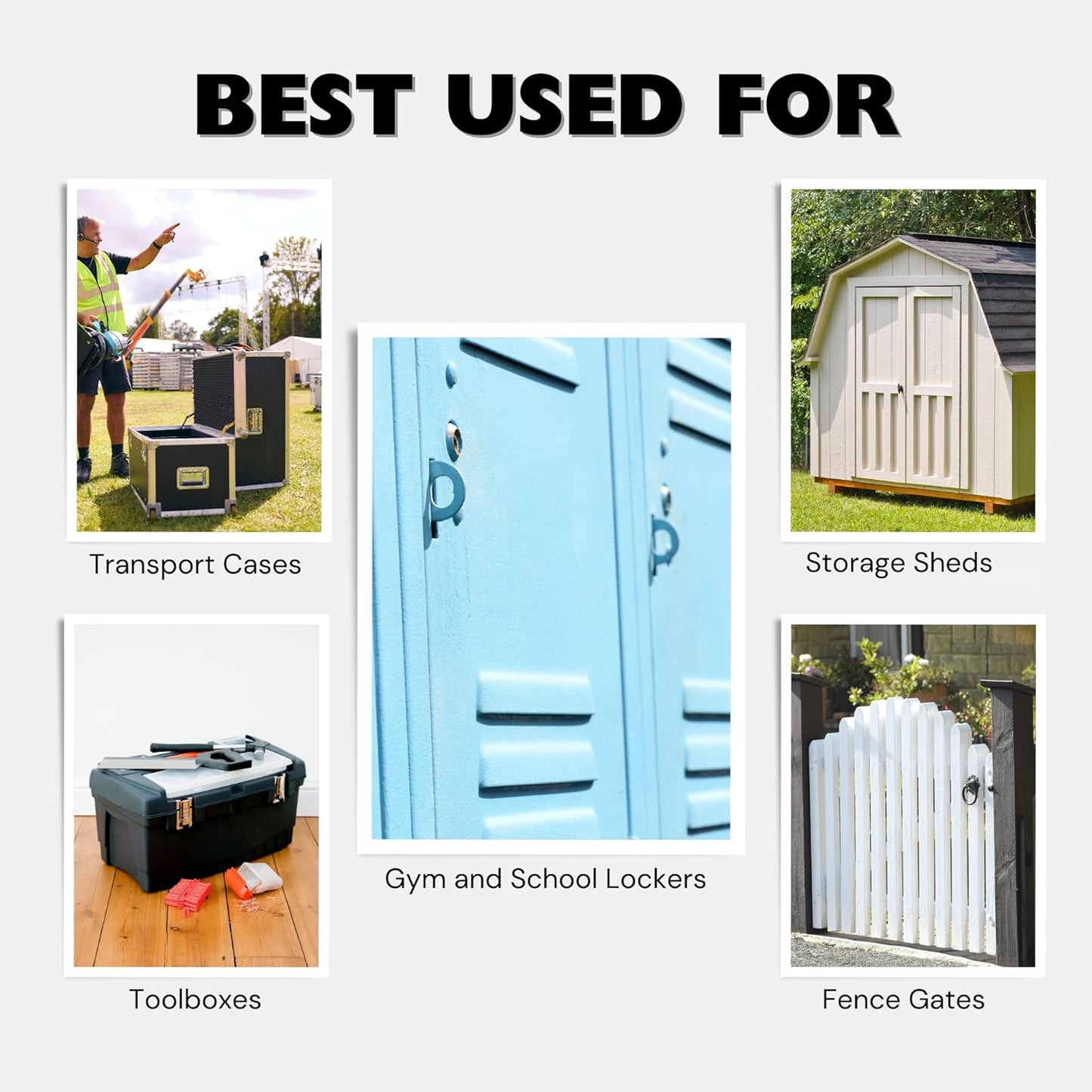 Blue Waterproof 3 Digit Small Padlock with Resettable Password for Gym Locker/Luggage/Gate/Case/Toolbox. - WildKart