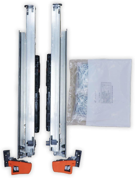 Blum Movento Blumotion S 760H Drawer Runners - 270mm Full Extension, 40kg Capacity, 1 Pair with Coupling and Mounting Accessories