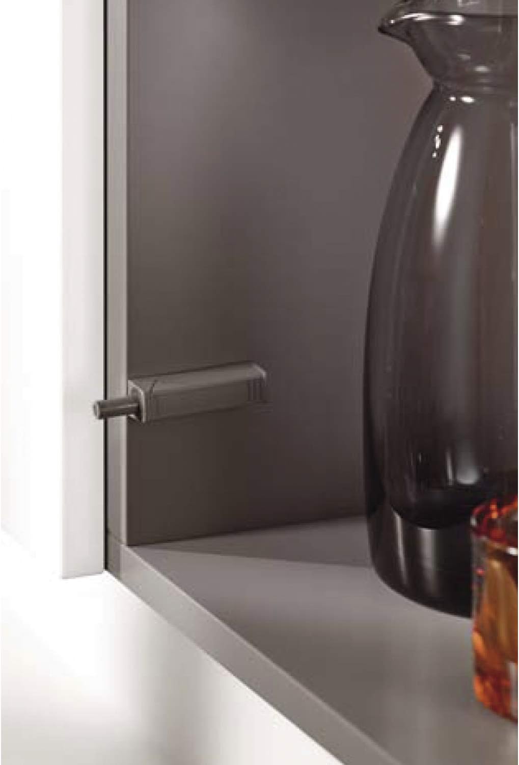 Blum Tip-On 956A1004 Long Version with Magnet Grey for Doors