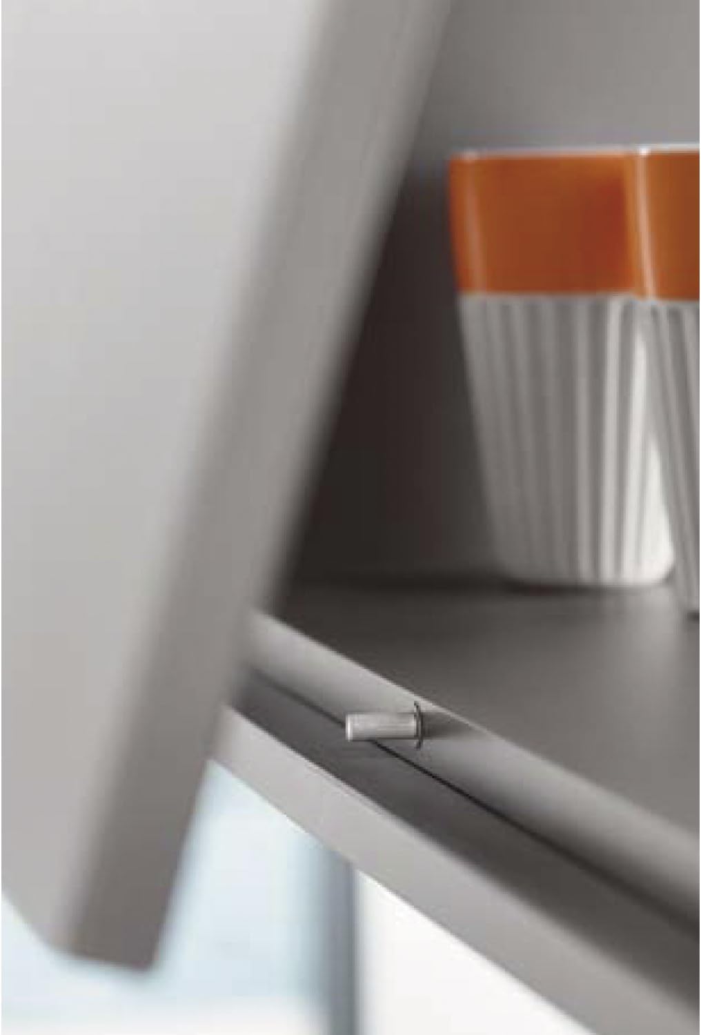 Blum Tip-On 956A1004 Long Version with Magnet Grey for Doors