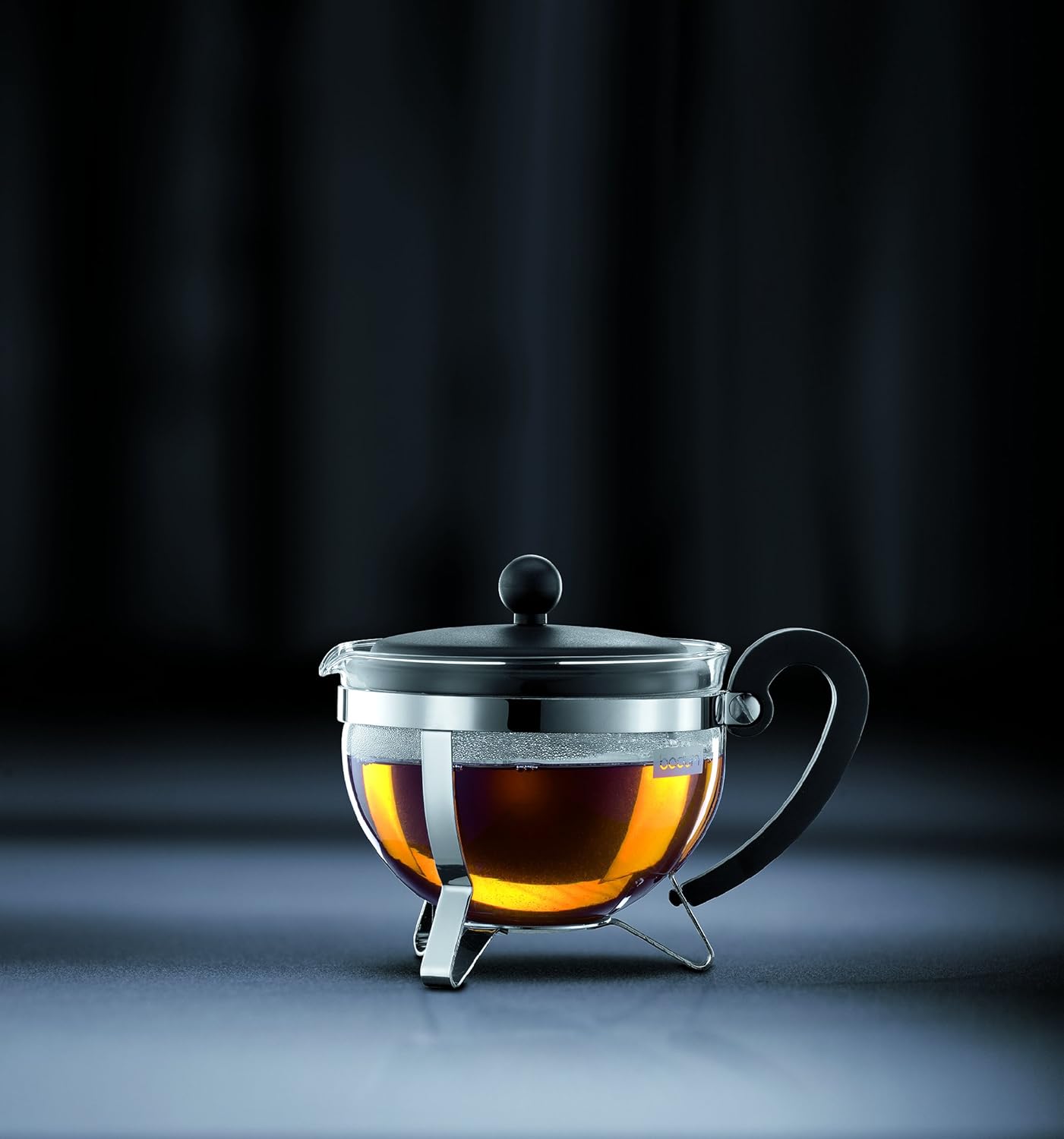 Bodum Chambord 1-Liter Tea Pot, 34-Ounce Capacity, Green Color, Durable Glass Material