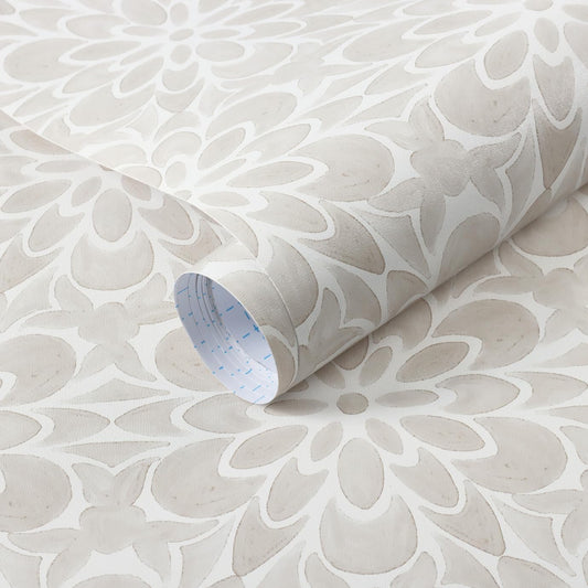 Boho Floral Peel and Stick Wallpaper for Bedroom - 393.7" x 17.3" Self Adhesive Contact Paper Roll