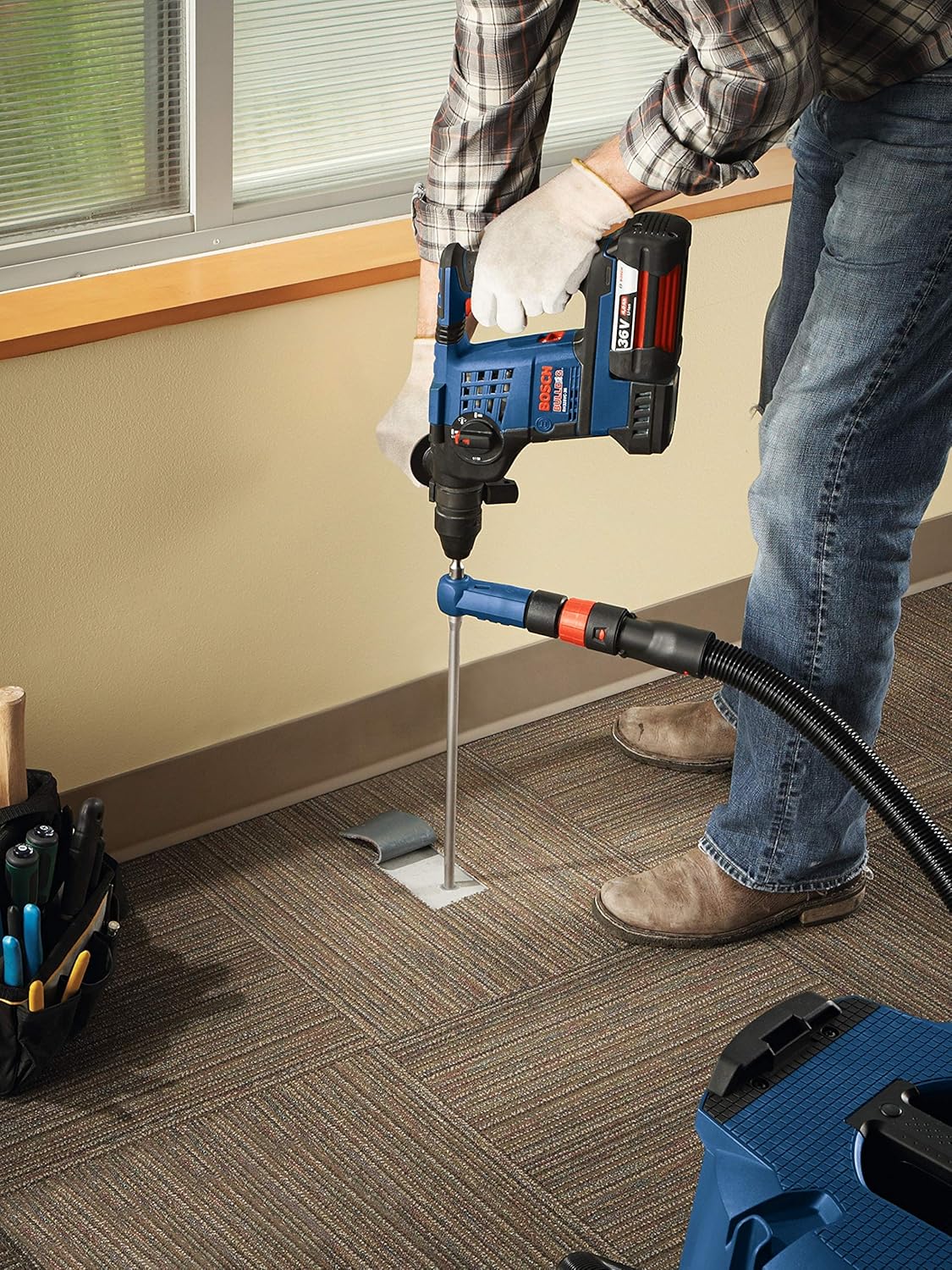 BOSCH HC2093 9/16 in. x 6 in. x 8 in. Bulldog SDS-Plus Rotary Hammer Bit - High-Quality Concrete Drilling Tool