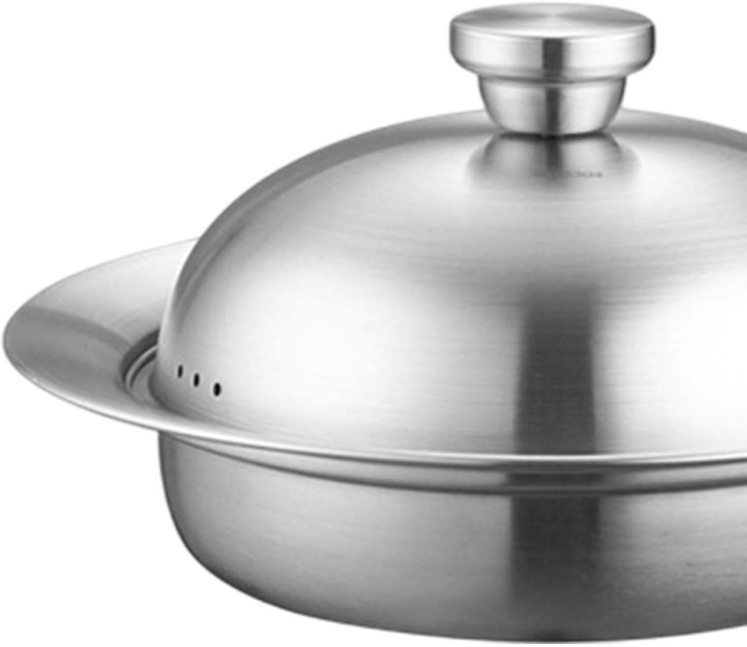 Bothyi Professional Steaming Plate Stockpot with Wide Edge for Fish, Potatoes, Eggs, Seafood - 17cmx21cmx27cm