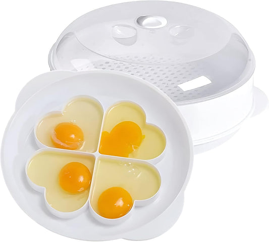 BPA-Free Microwave Vegetable Steamer with Lid for Healthy Cooking (Upgrade Style)