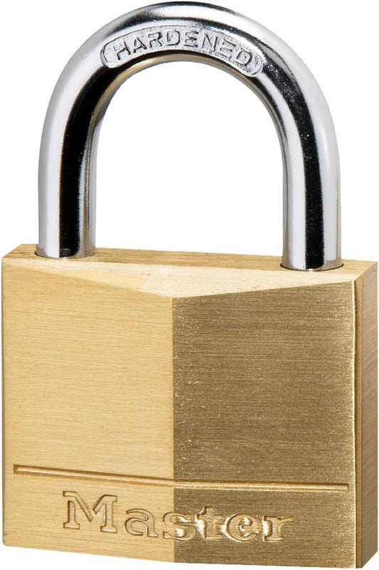 Brass 1 Pack Master Lock 140D Padlock - Durable Security Lock for Home and Business - WildKart