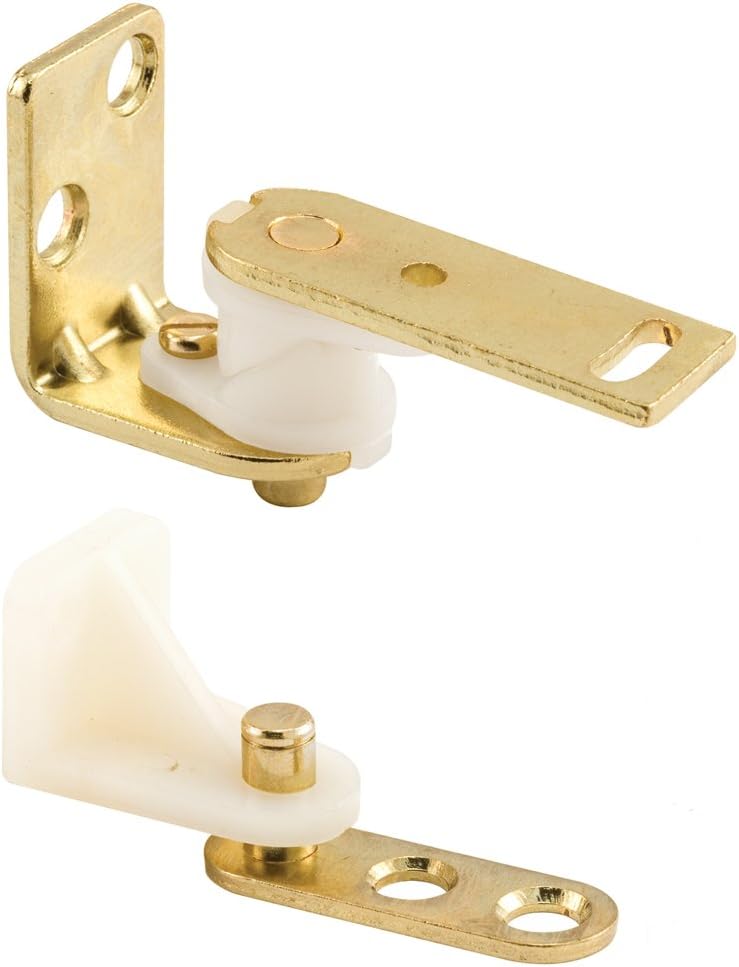 Brass Café Door Style Hinge Set, Single Pack - Prime-Line U 9133 - WildKart