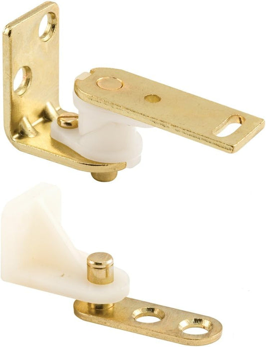 Brass Café Door Style Hinge Set, Single Pack - Prime-Line U 9133 - WildKart