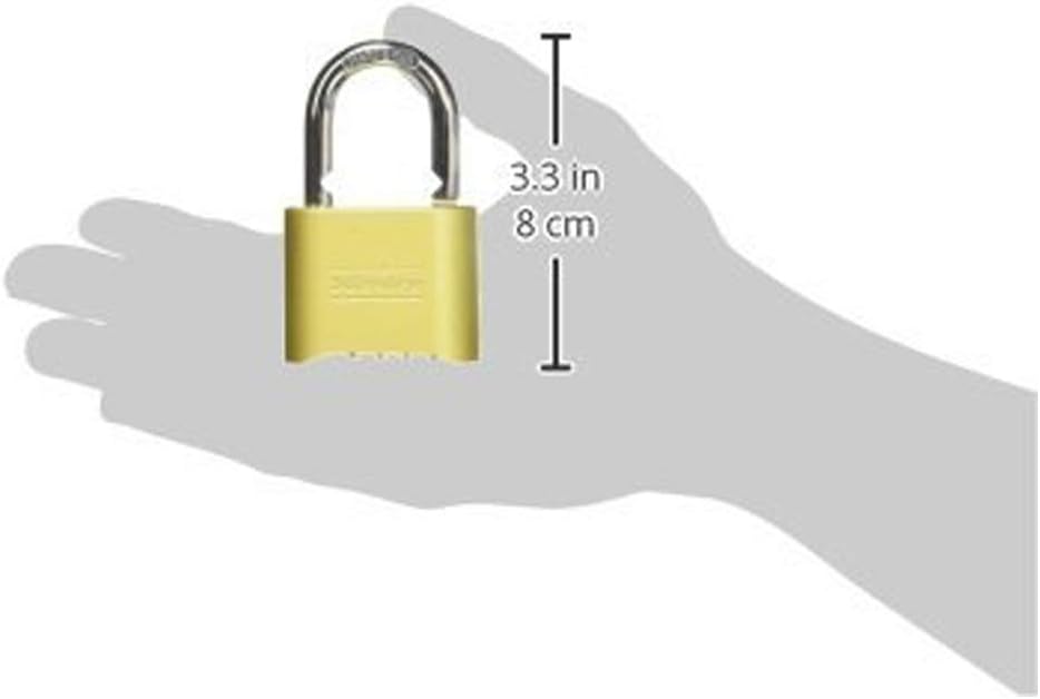 Brass Finish Master Lock 175 Padlock with Customizable Combination