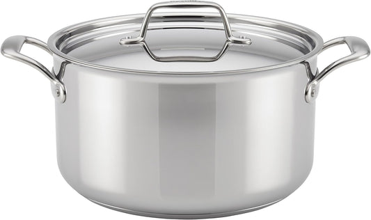 Breville 8 Quart Stainless Steel Stock Pot with Lid - Thermal Pro Series