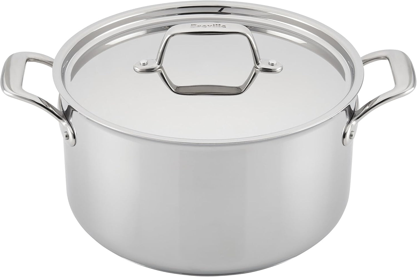 Breville 8 Quart Stainless Steel Stock Pot with Lid - Thermal Pro Series