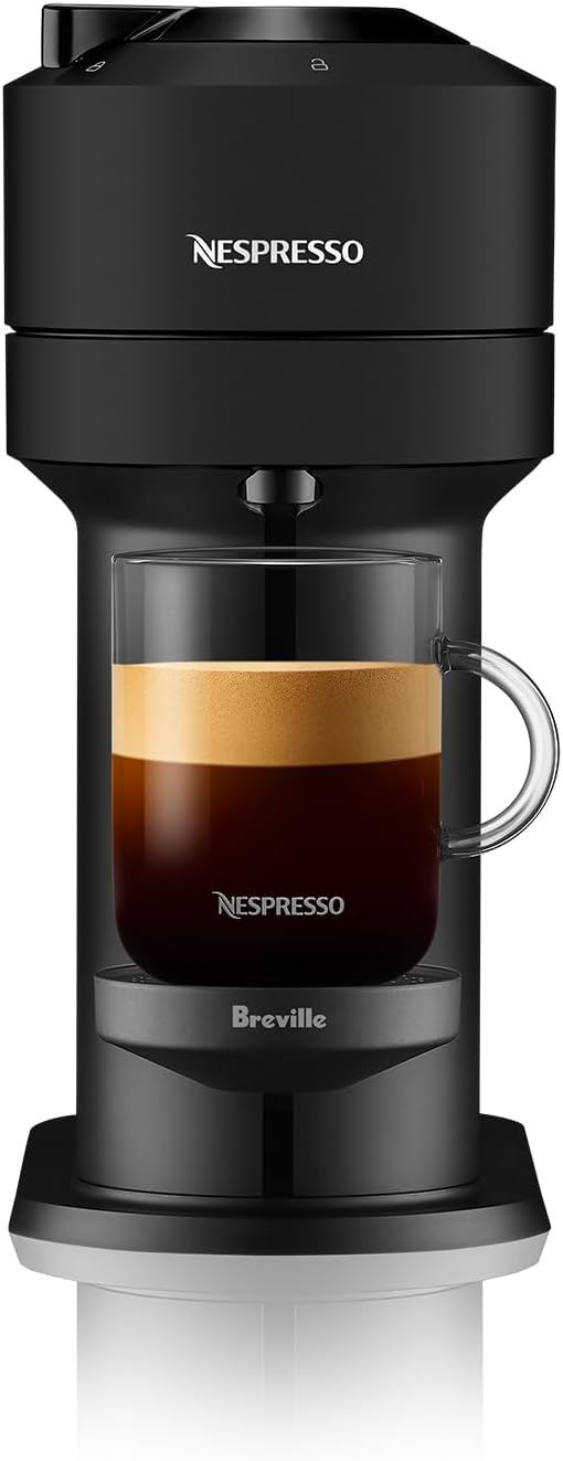 Breville Nespresso VertuoPlus Coffee and Espresso Maker, 1.1L, Ink Black