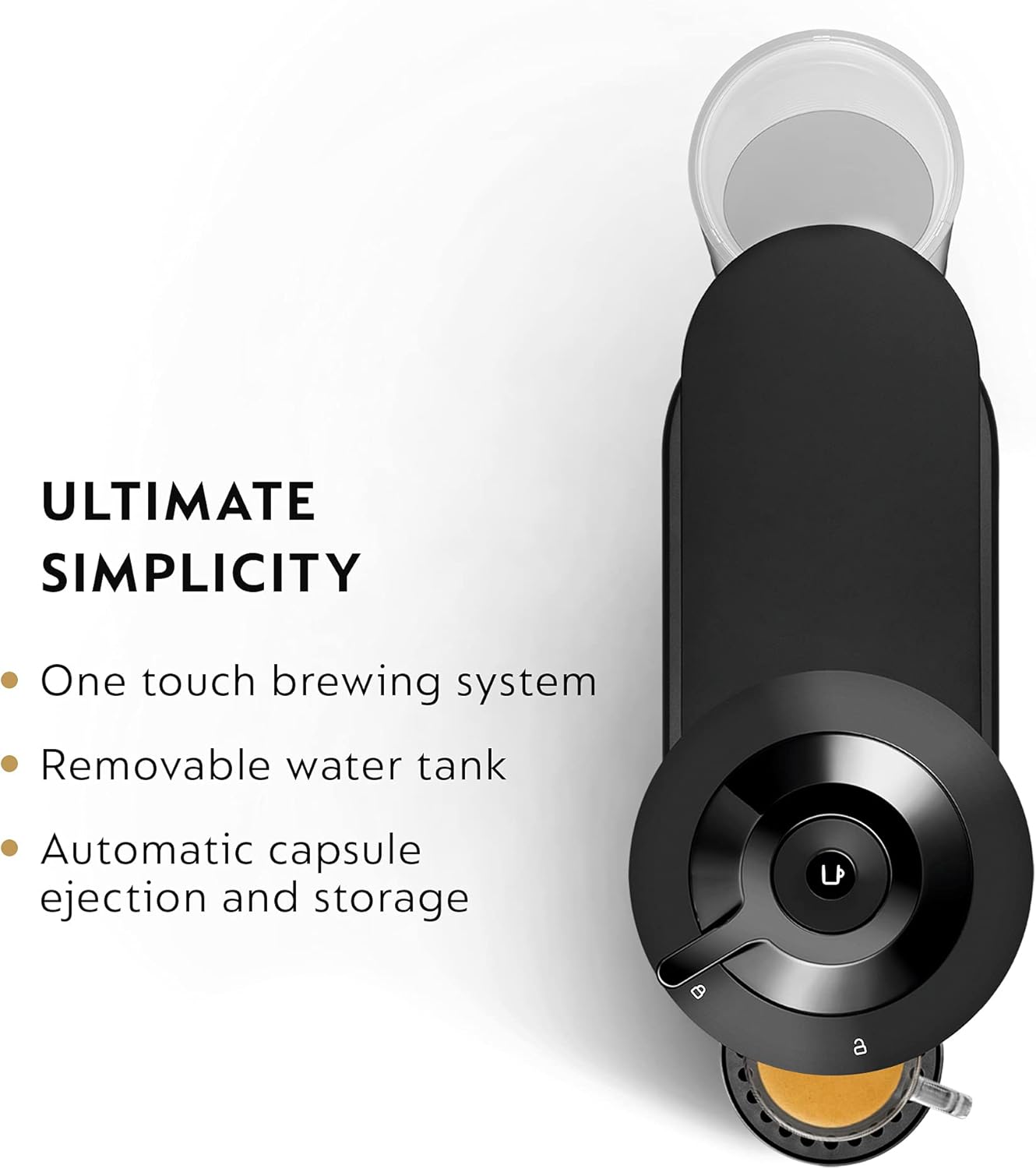 Breville Nespresso VertuoPlus Coffee and Espresso Maker, 1.1L, Ink Black