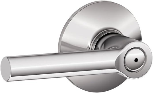 Bright Chrome Privacy Lever by Schlage - F40 BRW 625 Broadway