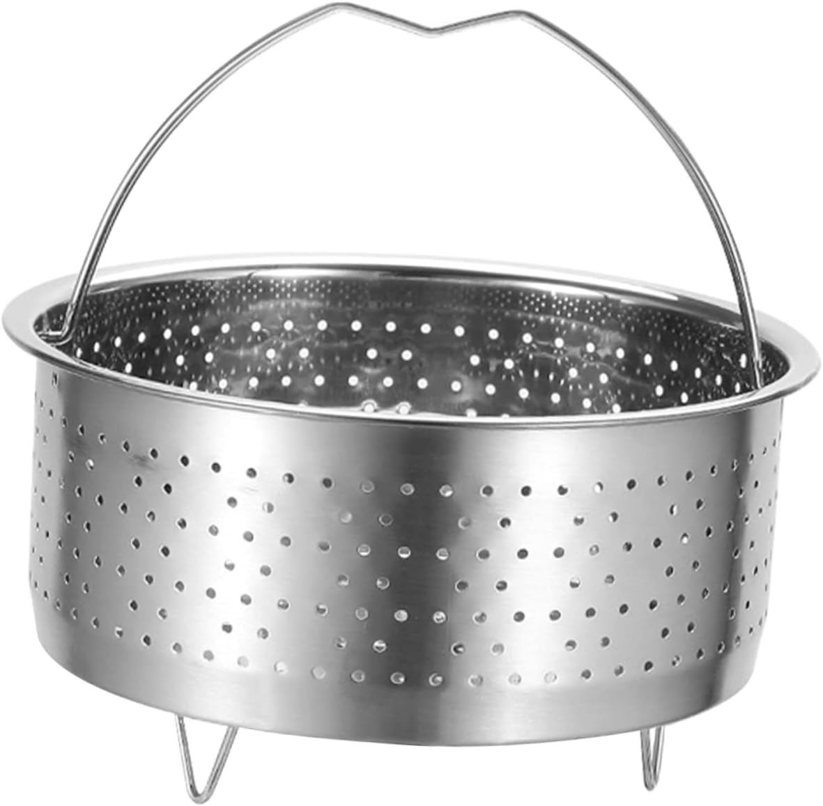 BRIGHTFUFU Multi-Use Steamer Insert Basket with Handle for Small Pressure Cookers