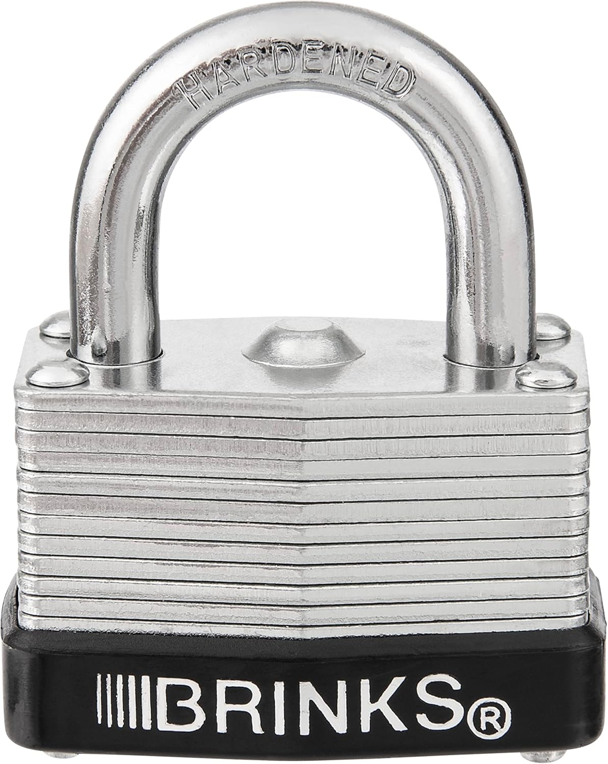 Brinks 40mm Keyed and Warded Padlock - Laminated Steel, Chrome Plated - Hardened Steel Shackle - WildKart