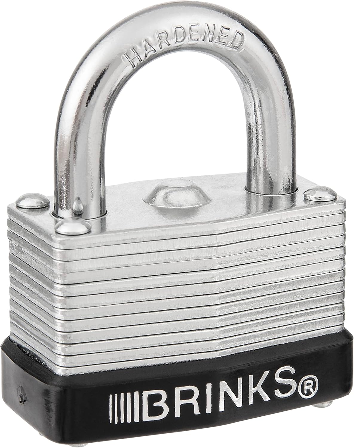 Brinks 40mm Keyed and Warded Padlock - Laminated Steel, Chrome Plated - Hardened Steel Shackle - WildKart