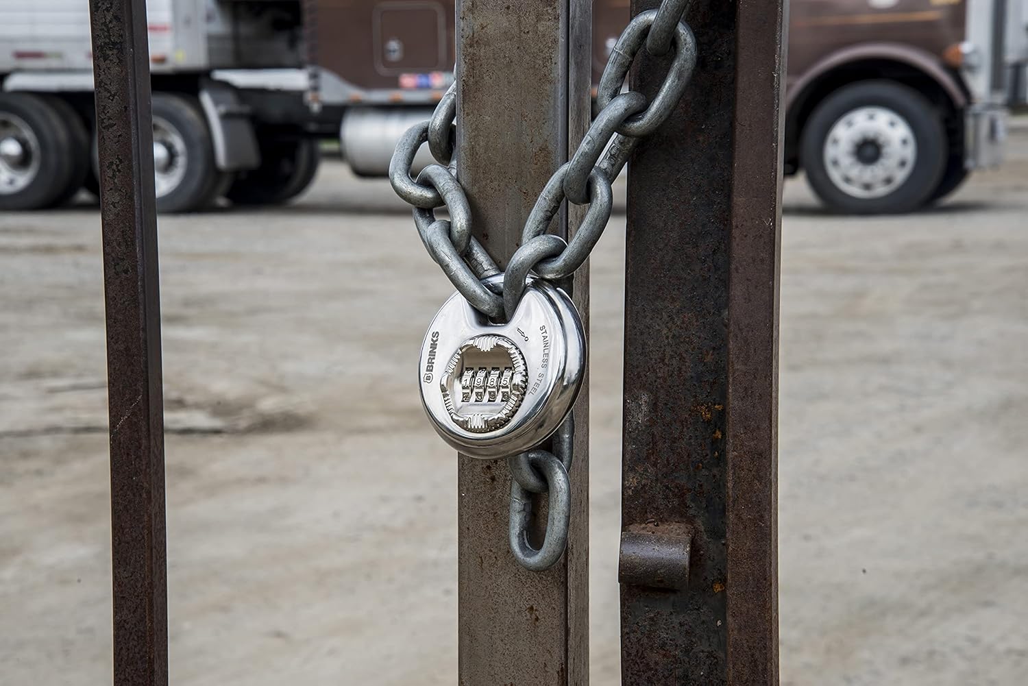 Brinks 80mm Chrome Plated Combination Padlock with Hardened Steel Shackle - Resettable Security Lock for Storage Lockers, Toolboxes, Sheds - WildKart