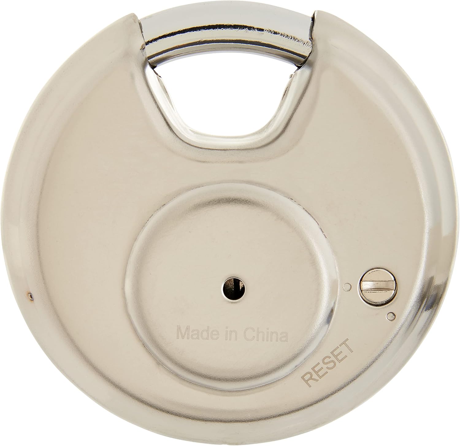 Brinks Resettable Combination Discus Padlock Set - Stainless Steel & Solid Brass, 80mm & 30mm, Chrome Plated