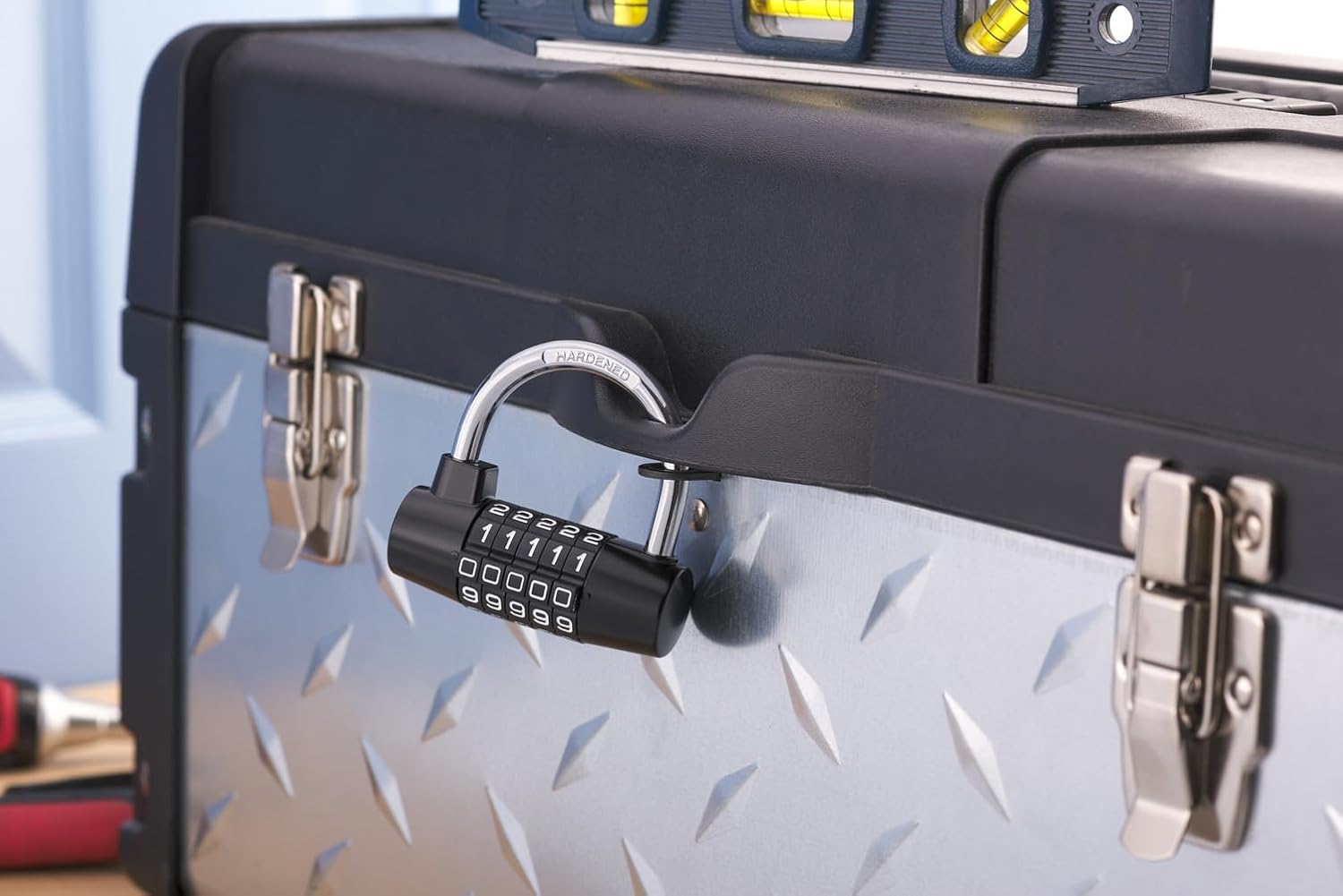 Brinks Small U-Bar Padlock with 2-7/8in Resettable Combination - Secure Your Belongings - WildKart