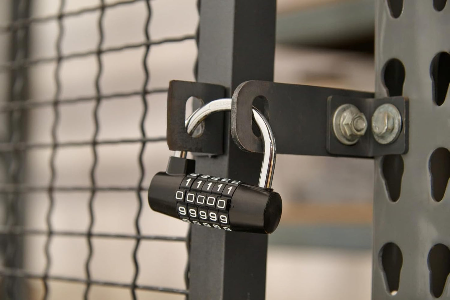 Brinks Small U-Bar Padlock with 2-7/8in Resettable Combination - Secure Your Belongings - WildKart