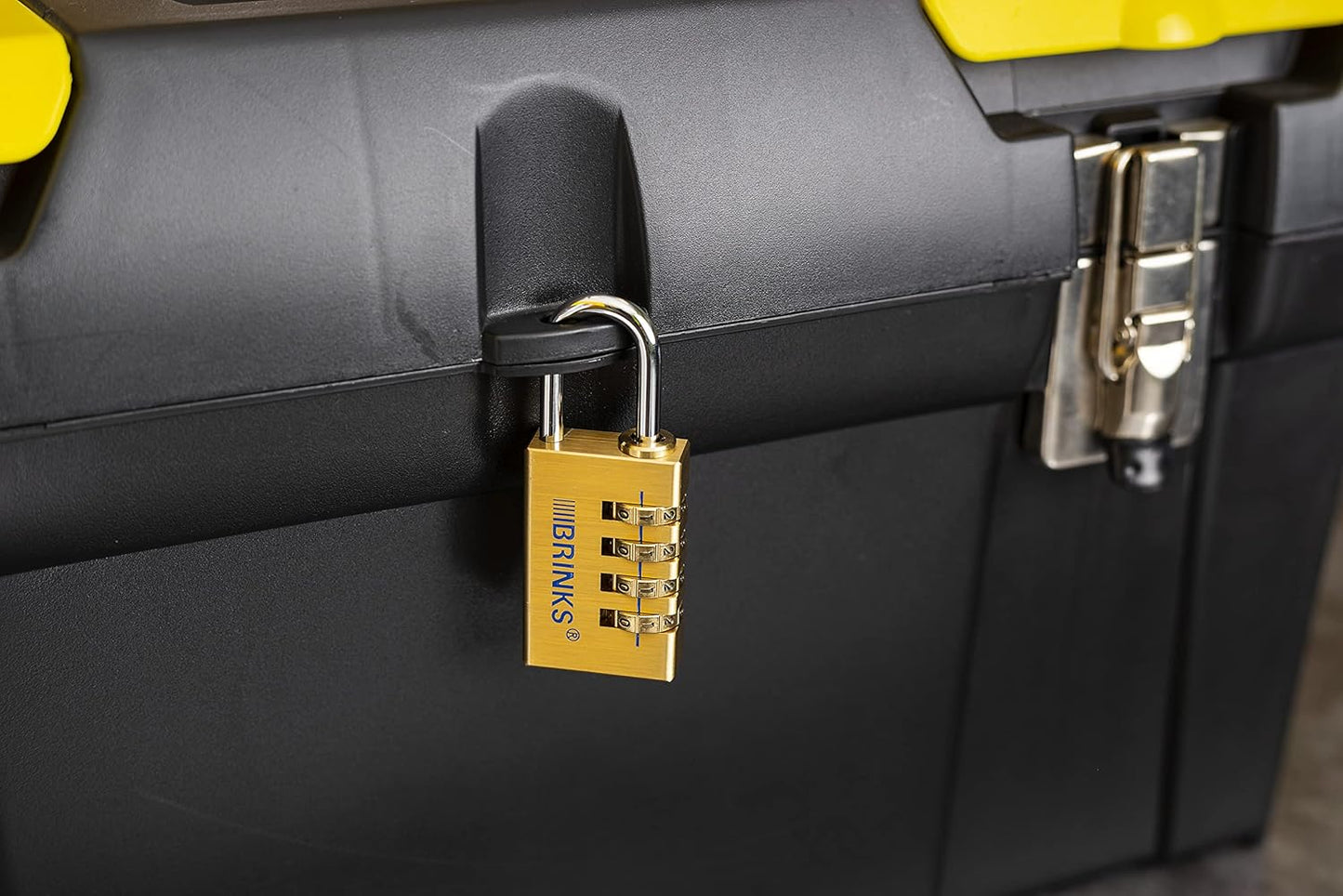 BRINKS Solid Brass Resettable Padlock - 30mm Chrome Plated, Hardened Steel Shackle - WildKart