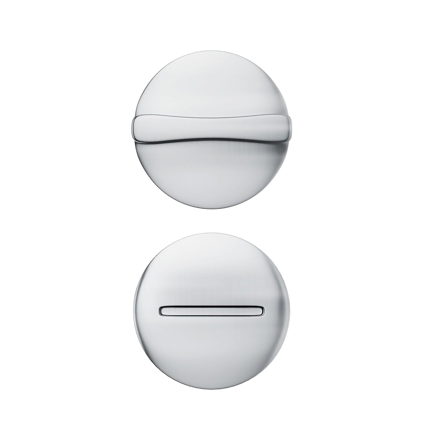 Brixwell 91-130 Concealed Latch Cover and Knob - Chrome Finish for Enhanced Security and Style on 1" Steel Doors