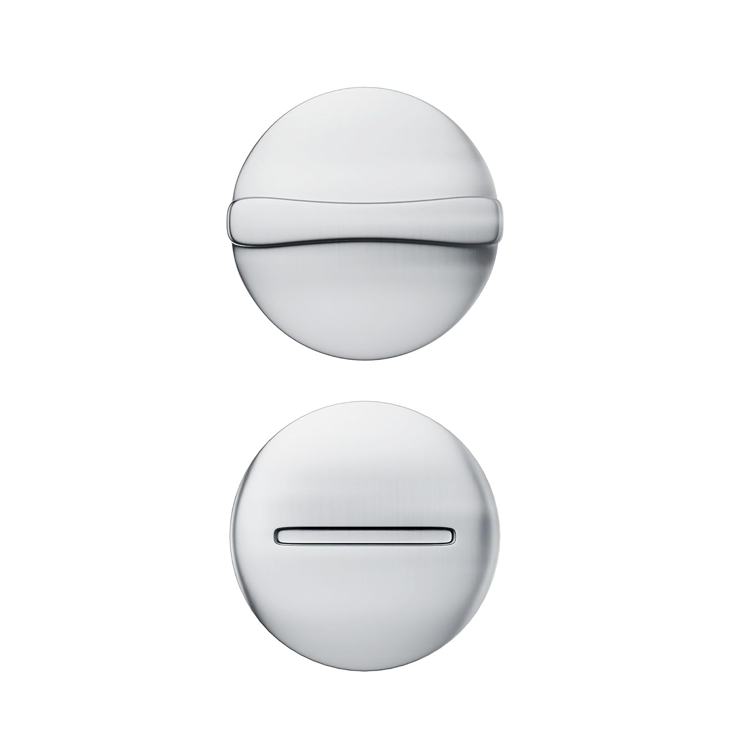 Brixwell 91-130 Concealed Latch Cover and Knob - Chrome Finish for Enhanced Security and Style on 1" Steel Doors
