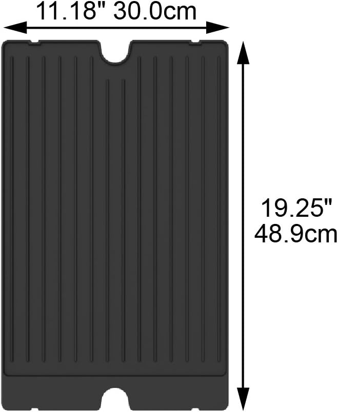 Broil King 11239 Exact Fit Cast Iron Griddle for Imperial & Regal Series Grills - Black