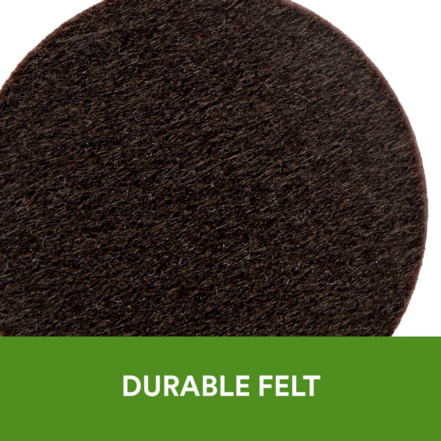 Brown Round Scotch Felt Furniture Pads, 1.5-in Diameter, 12-Pack - Protect Hardwood Floors