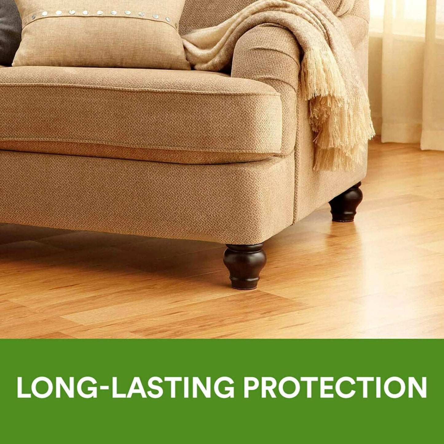 Brown Round Scotch Felt Furniture Pads, 1.5-in Diameter, 12-Pack - Protect Hardwood Floors