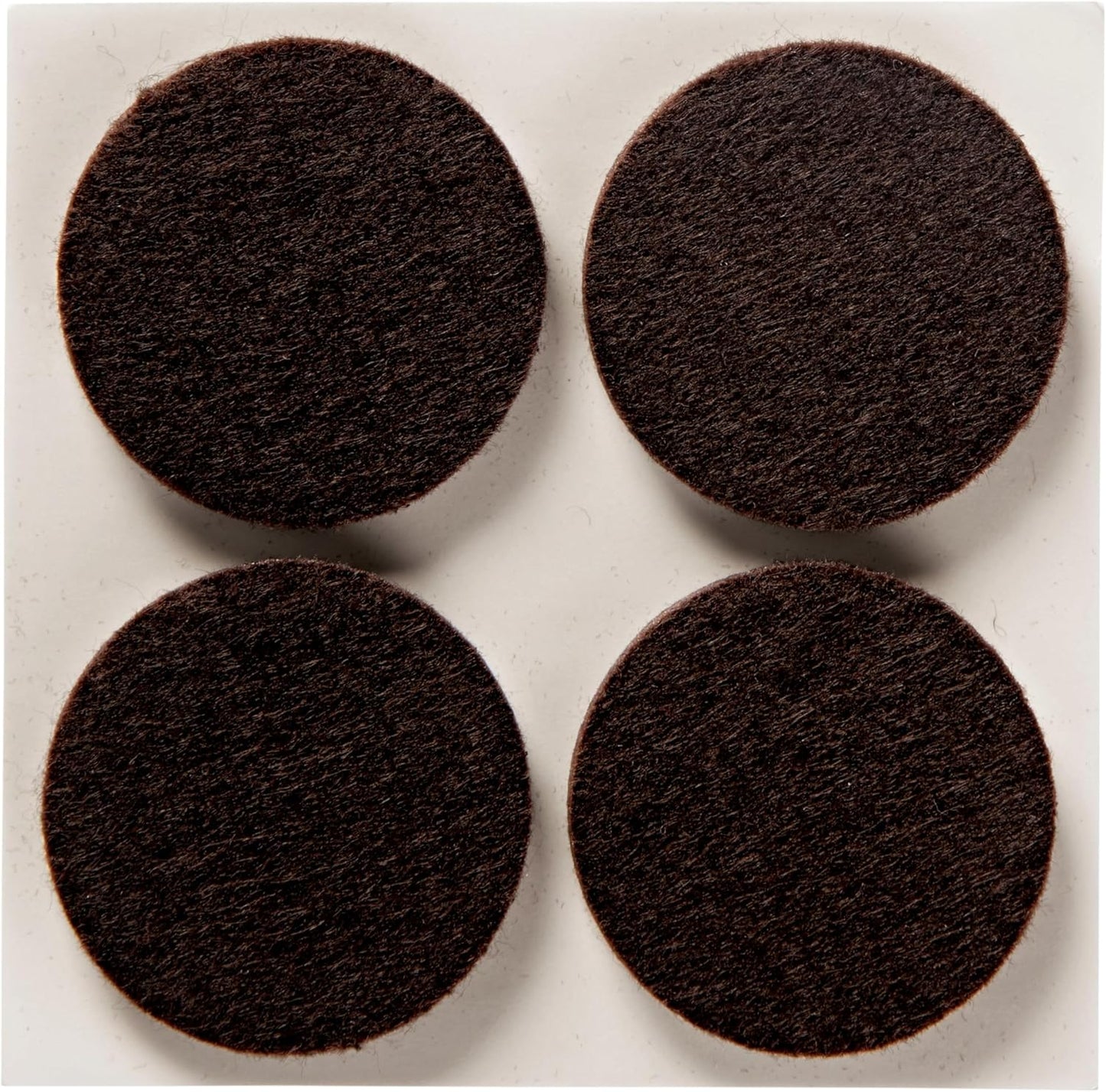 Brown Round Scotch Felt Furniture Pads, 1.5-in Diameter, 12-Pack - Protect Hardwood Floors