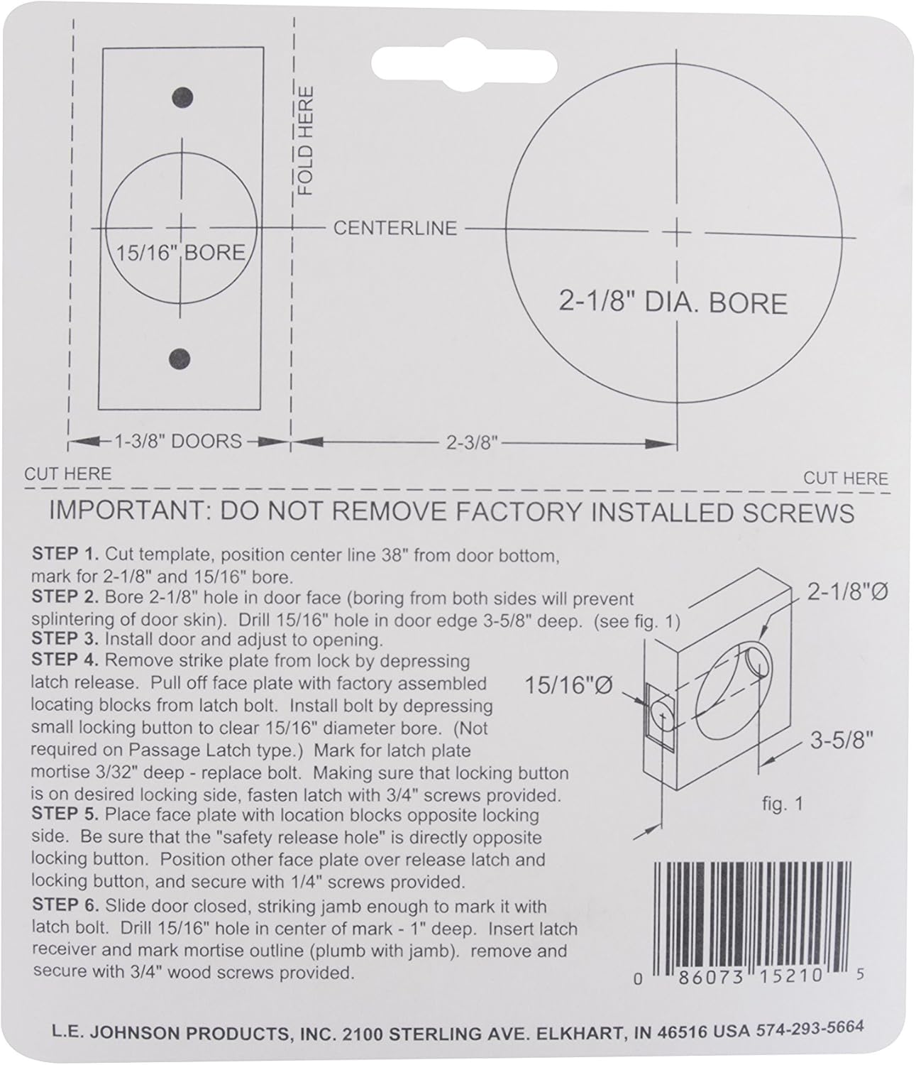 Brushed Nickel Pocket Door Privacy Lock by Johnson Hardware - Stylish and Secure Locking Solution for Pocket Doors - WildKart