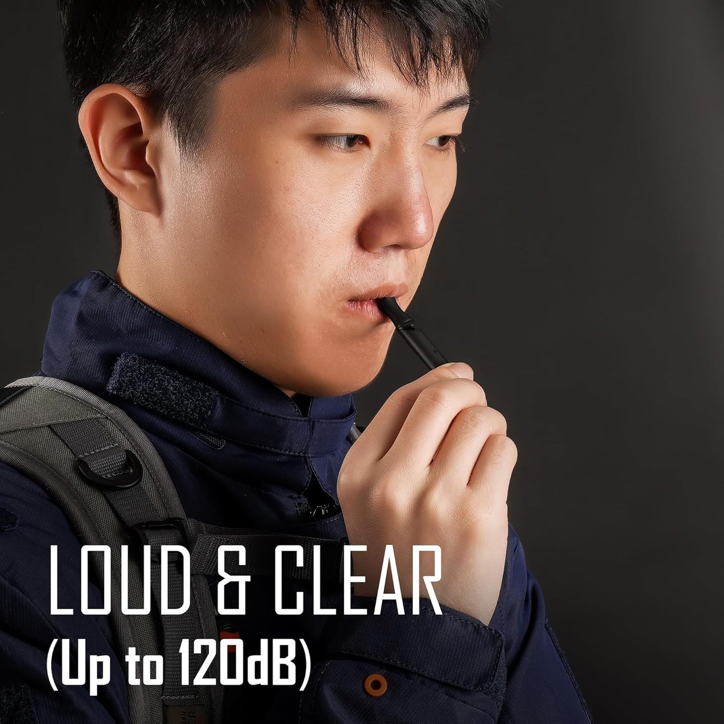 Bundle: Mini Titanium Pocket Knife, Emergency Whistle, and Jeans Keychain - KeyUnity KK05BK, KA22BK, KD02BR