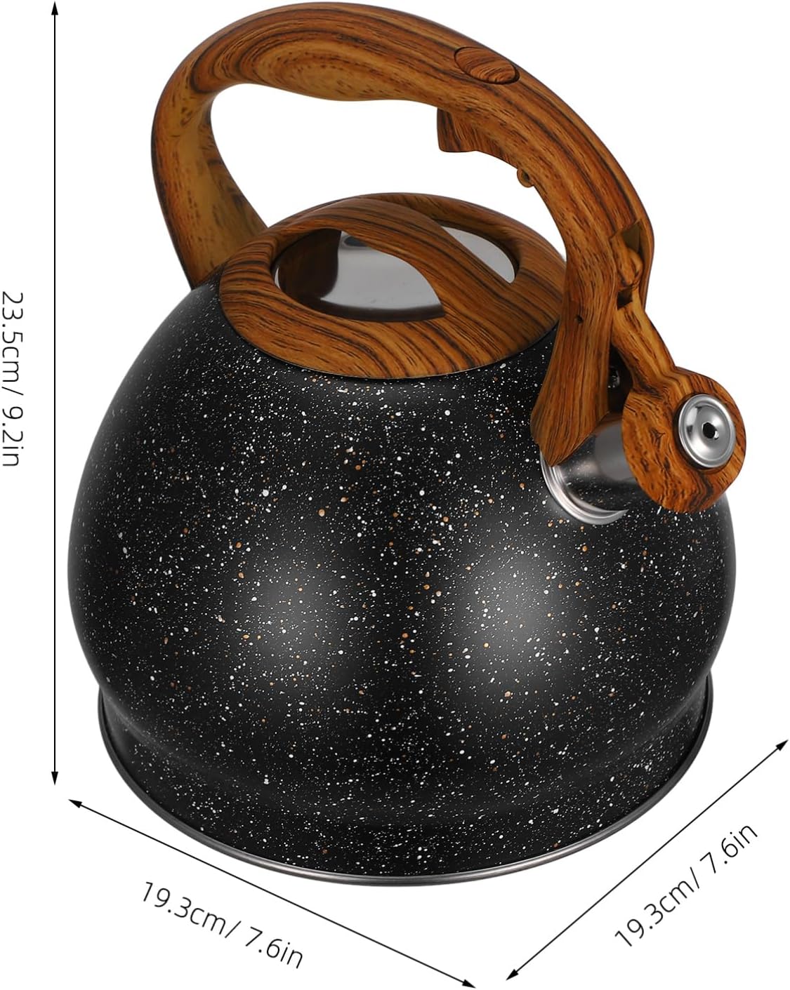 Cabilock 3.5L Stainless Steel Stovetop Whistling Tea Kettle - Tea Pot for Stove Top Whistle - Teapot