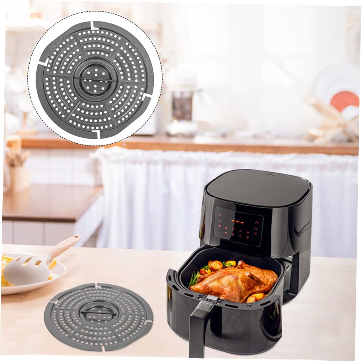 Cabilock Air Fryer Grill Rack and Tray Set - Stainless Steel Air Fryer Accessories for Oven and Stove Cooking