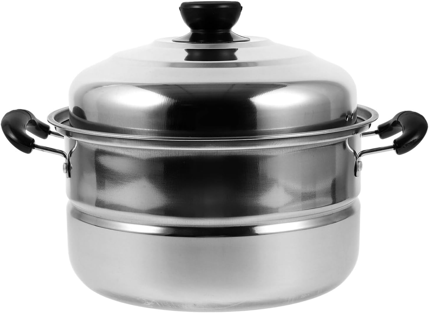 Cabilock Stainless Steel Stock Pot with Steamer Insert Pans and Lid - Kitchen Steaming Cookware