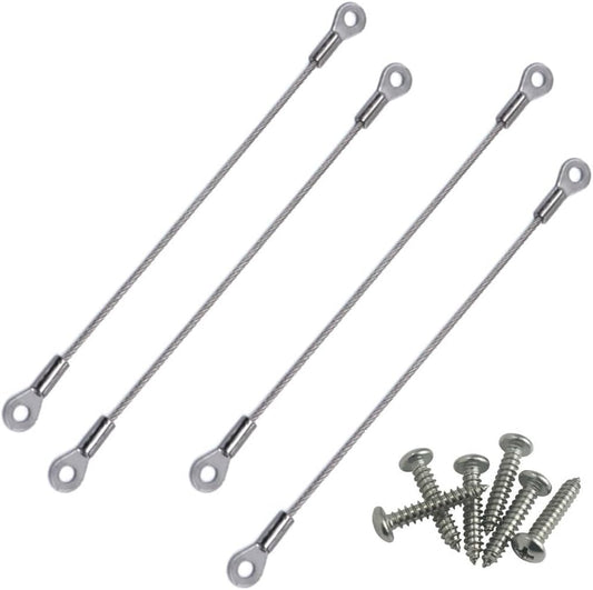 Cabinet Door Restraint with Hinge Limiter and Mounting Screws - 5, 6 Inch